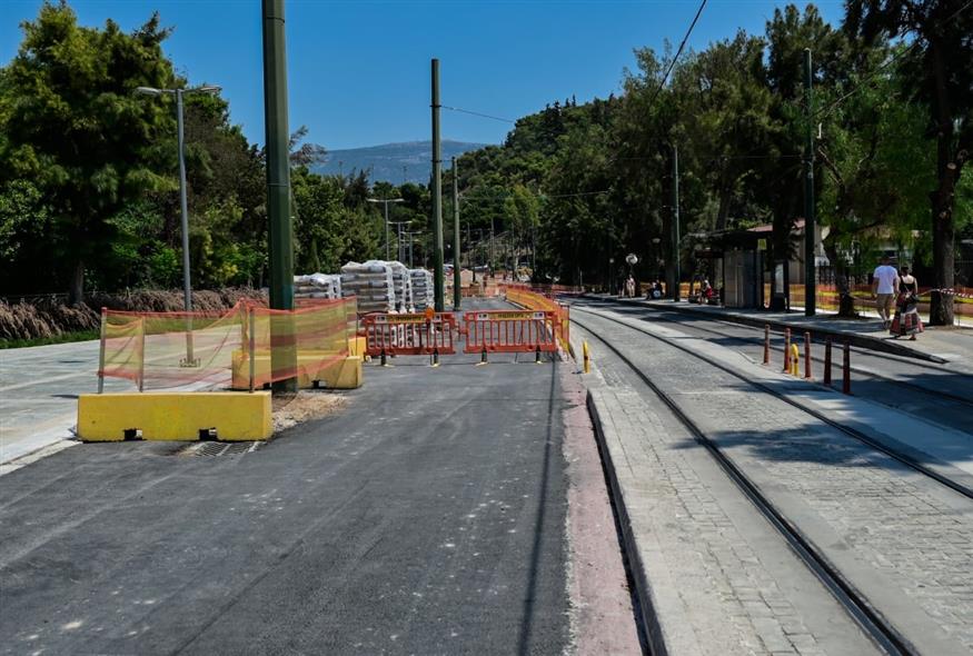 Έργα στη Βασιλίσσης Όλγας (ΜΙΧΑΛΗΣ ΠΑΠΑΝΙΚΟΛΑΟΥ/EUROKINISSI)