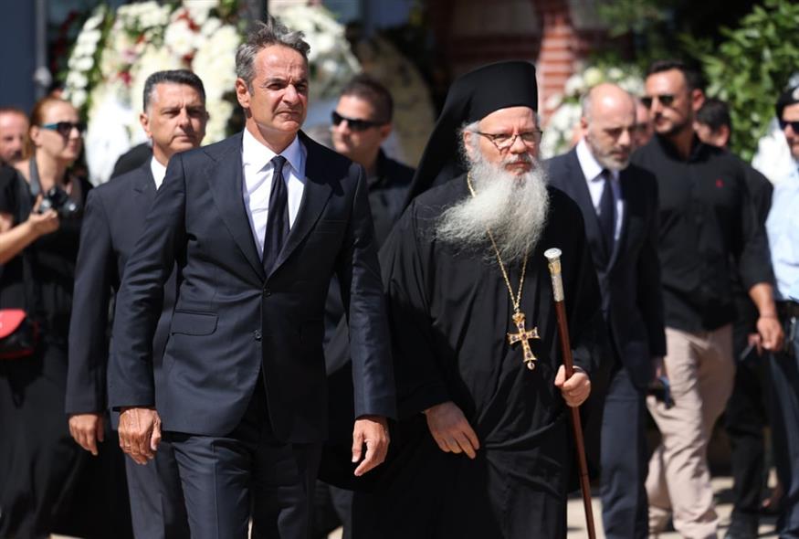 Μητσοτάκης στην κηδεία Βεσυρόπουλου (ΙΝΤΙΜΕ)