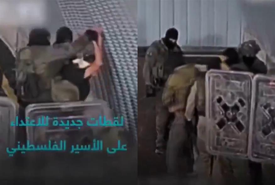 Ξυλοδαρμός Παλαιστινίου από Ισραηλινούς στρατιώτες (Screenshots/X)