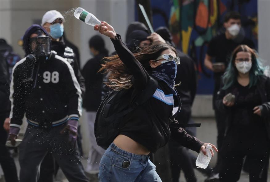 Διαδηλώσεις στην Αλβανία (AP Photo)