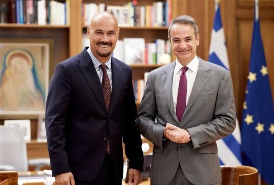 Ο Δημήτρης Σκουλός και ο Κυριάκος Μητσοτάκης