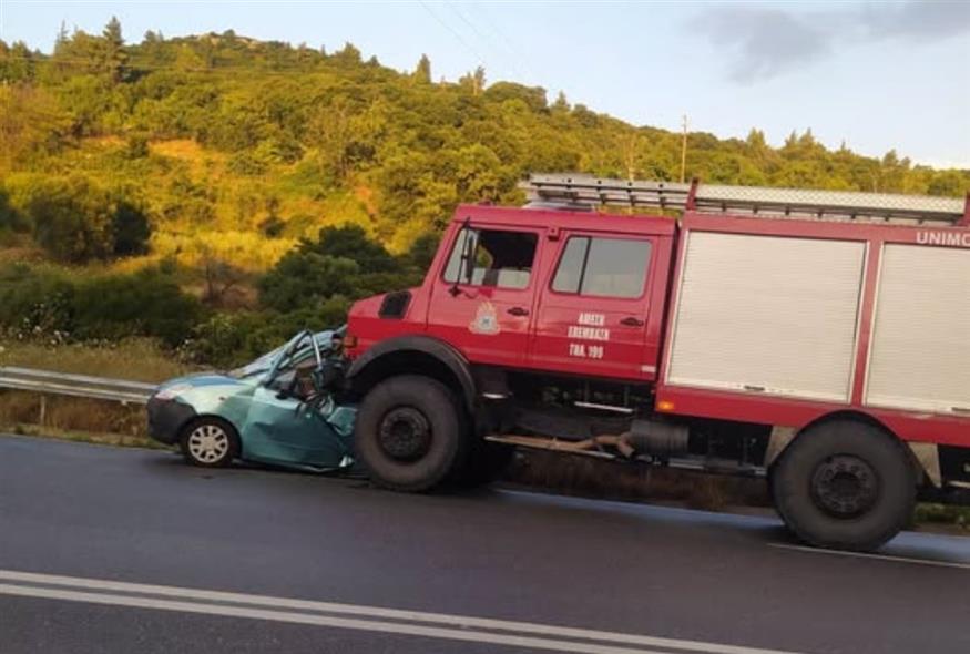 Τροχαίο δυστύχημα στη Σπάρτη (FACEBOOK)