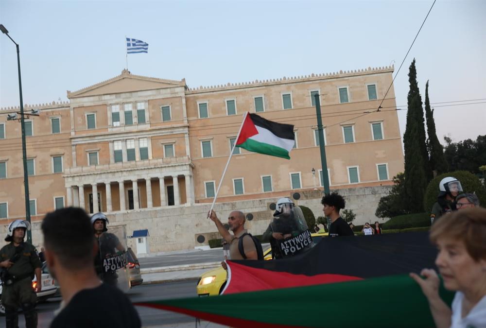 Μαζικές κινητοποιήσεις για την Παλαιστίνη (EUROKINISSI)