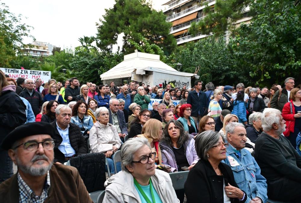 «Δεν θα πληρώσουμε το μετρό με τις ζωές μας»: Μεγάλη συγκέντρωση στην Κυψέλη για τις ρωγμές στα σπίτια