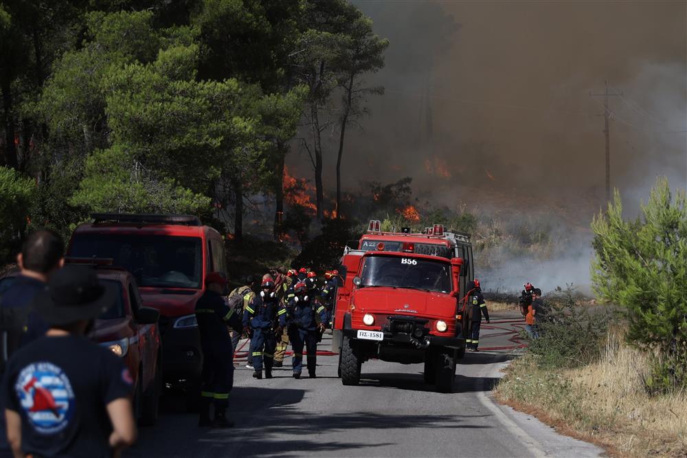 Δεύτερη μέρα μάχης με τις φλόγες στη Δυτική Αττική: Αποκαρδιωτικές εικόνες