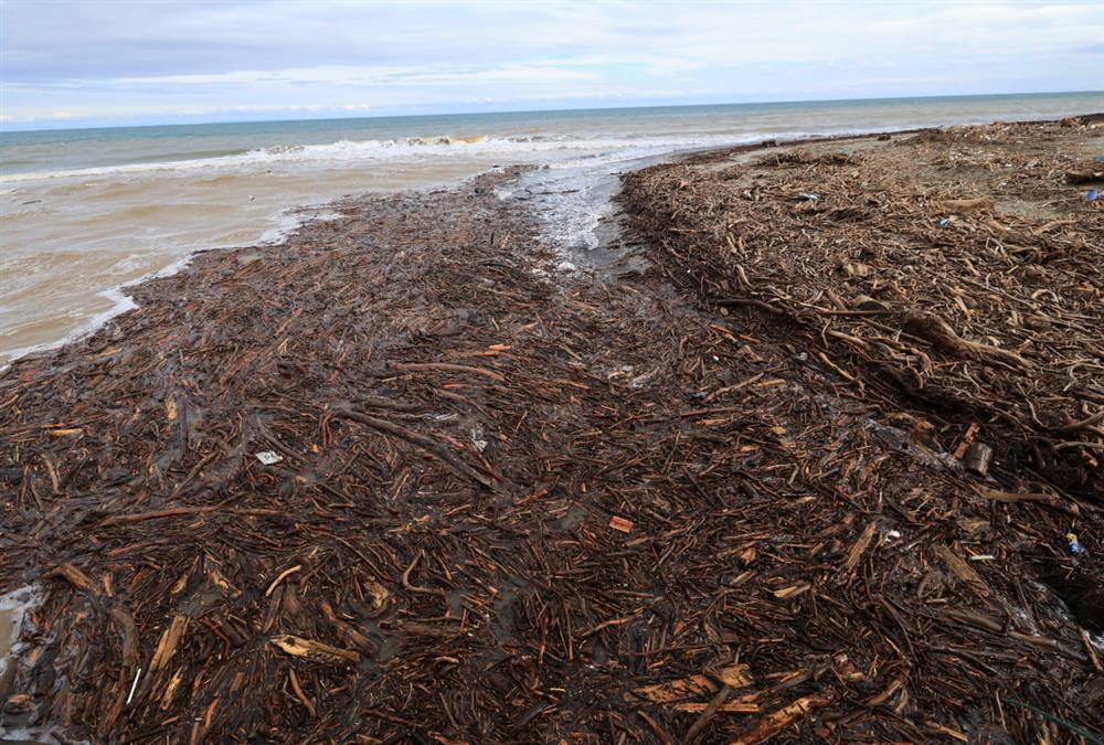 Εικόνες καταστροφής στον Αγιόκαμπο Λάρισας από την κακοκαιρία - Θάλασσα και στεριά έγιναν ένα