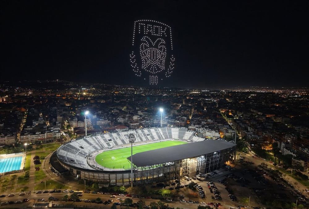 Η «λαοθάλασσα» στη μεγάλη γιορτή του ΠΑΟΚ για τα 100 χρόνια και το εντυπωσιακό drone show