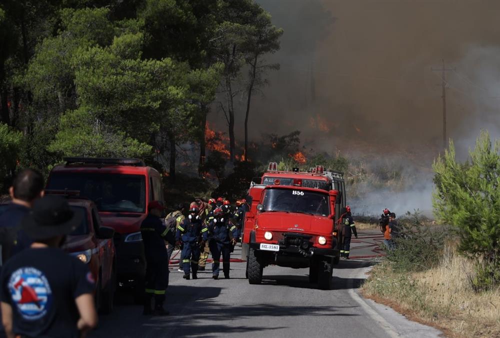 Δεύτερη μέρα μάχης με τις φλόγες στη Δυτική Αττική: Αποκαρδιωτικές εικόνες