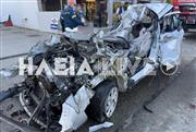 Σοκαριστικό τροχαίο με νεκρό στη Ζαχάρω Ηλείας - Αυτοκίνητο «καρφώθηκε» σε νταλίκα