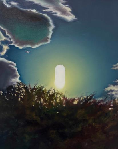Age of Aquarius II ,2026, oil on canvas, 24x 29 in (Joseph J. Greer/Hyacinth Gallery)