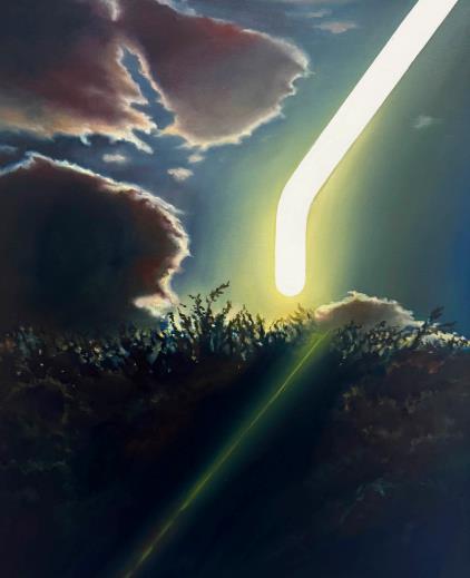 Age of Aquarius I ,2026, oil on canvas, 24 x30 (Joseph J. Greer/Hyacinth Gallery)