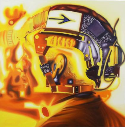 Ego ,2026, Oil on canvas, 30 x 30 in (Joseph J. Greer/Hyacinth Gallery)