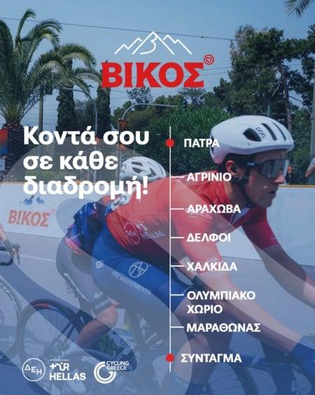 Το φυσικό μεταλλικό νερό Βίκος δίπλα στους αθλητές του ΔΕΗ Διεθνή Ποδηλατικού Γύρου Ελλάδας 2025! Το φυσικό μεταλλικό νερό Βίκος δίπλα στους αθλητές του ΔΕΗ Διεθνή Ποδηλατικού Γύρου Ελλάδας 2025!