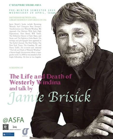 Jamie Brisick: Ο «διανοούμενος του σέρφινγκ» στο Library Residency και την ΑΣΚΤ Jamie Brisick: Ο «διανοούμενος του σέρφινγκ» στο Library Residency και την ΑΣΚΤ