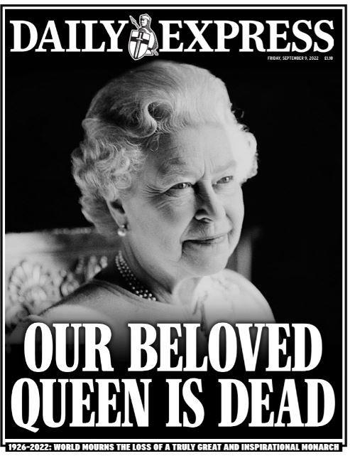 Βρετανικός Τύπος για τον θάνατο της βασίλισσας Ελισάβετ