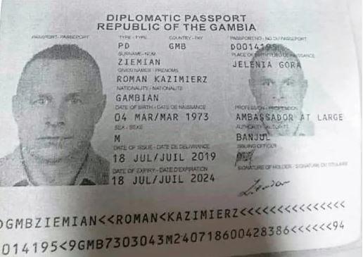 Πλαστό διαβατήριο του συλληφθέντα από τη Γερμανία