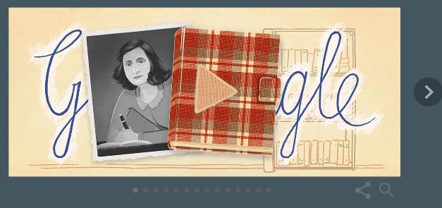 Το Doodle της Google για την Άννα Φρανκ