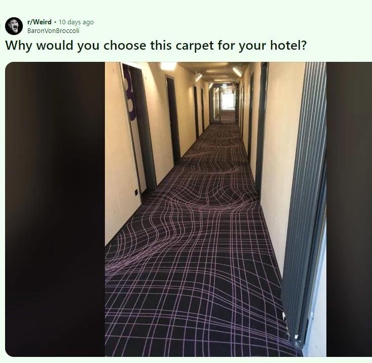 Γιατί ένα χαλί ξενοδοχείου έγινε viral;