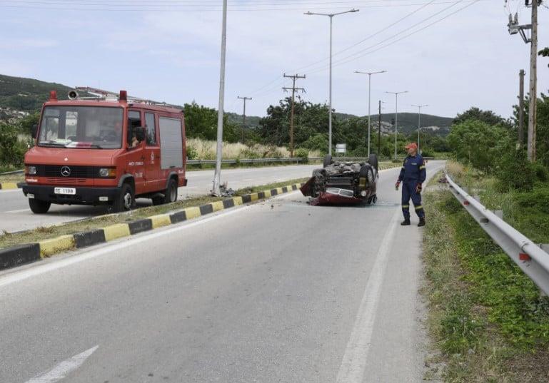 Αγιά: Πώς αναποδογύρισε το όχημα (onlarissa.gr)