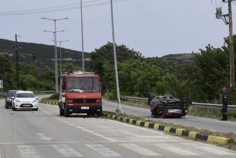 Αγιά: Πώς αναποδογύρισε το όχημα (onlarissa.gr)