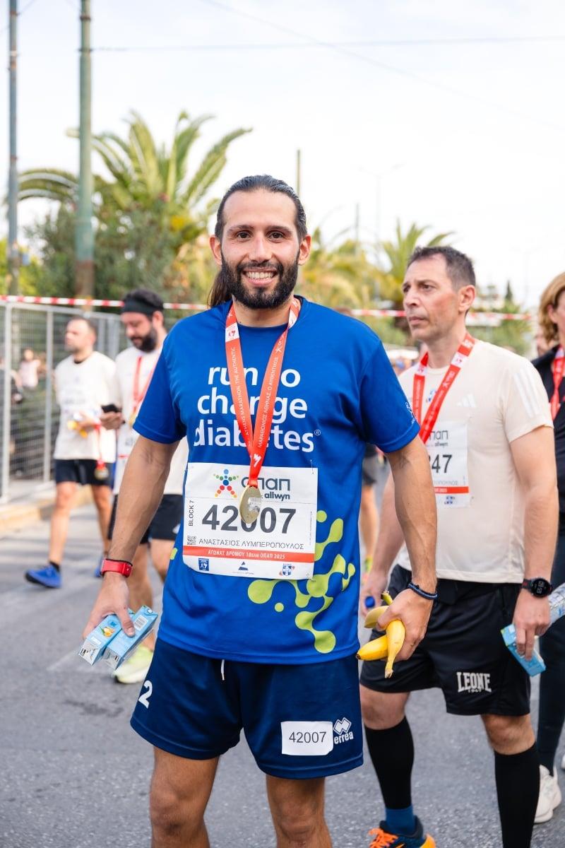 Στιγμιότυπα από τη συμμετοχή της ομάδας “Run to Change Diabetes” στο Μαραθώνιο