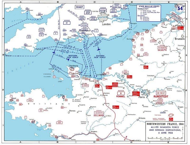 Απόβαση της Νορμανδίας/Το σχέδιο μάχης των συμμαχικών δυνάμεων