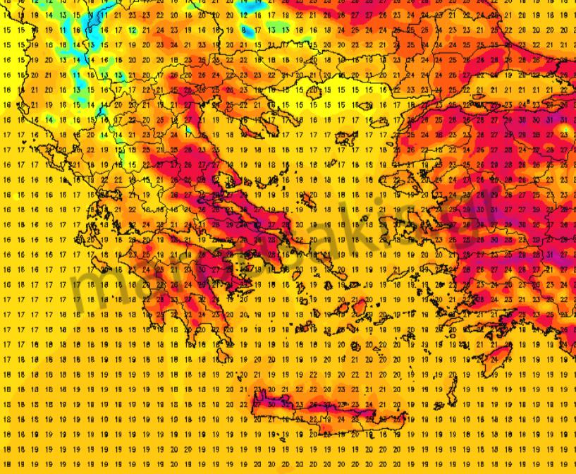 θερμοκρασίες