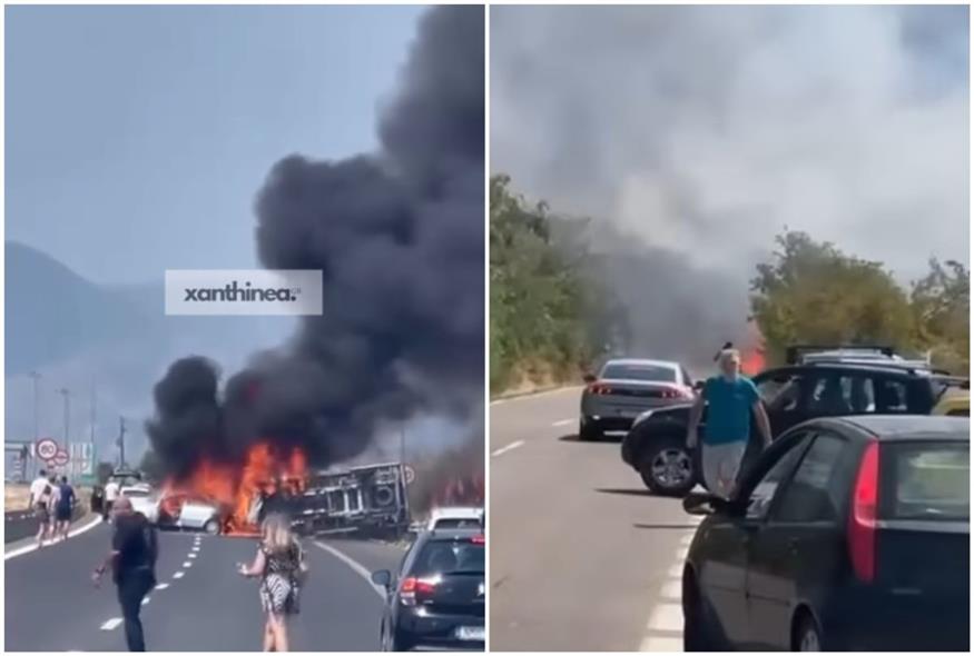 Τροχαίο δυστύχημα στην Εγνατία/xatnhinea-instagram