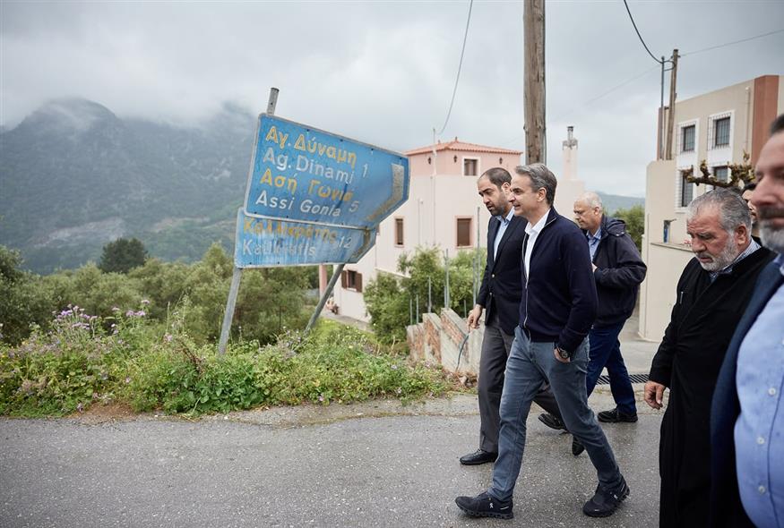 Μητσοτάκης στο Ρέθυμνο (ΓΡ.ΤΥΠ.ΠΡΩΘΥΠ.ΠΑΠΑΜΗΤΣΟΣ ΔΗΜΗΤΡΗΣ/EUROKINISSI)