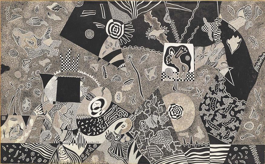Ακριθάκης, Το Όνειρο του Πυλάδη, 1967, μελάνι σε χαρτί