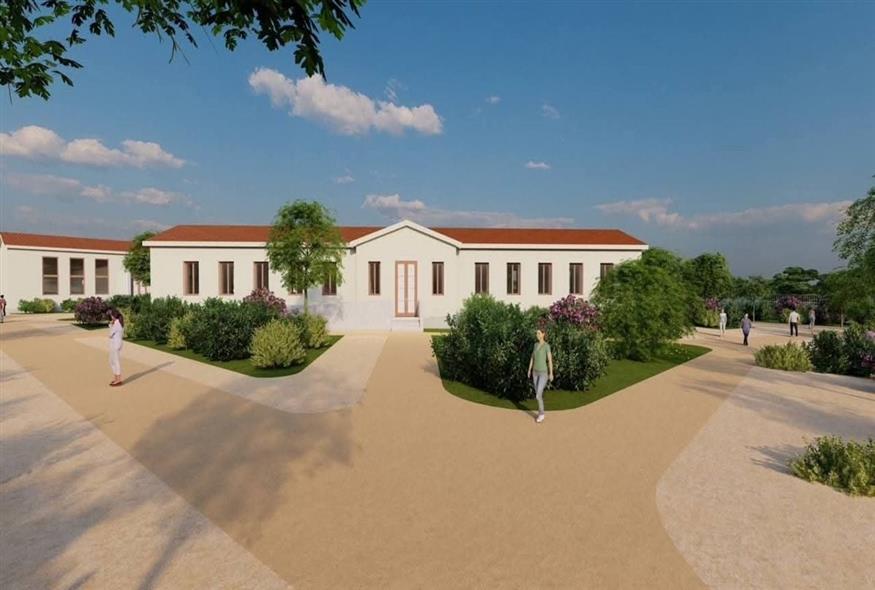 Μακέτα με εντυπωσιακή άποψη των Παλαιών Φυλακών μετά την Ανάπλαση