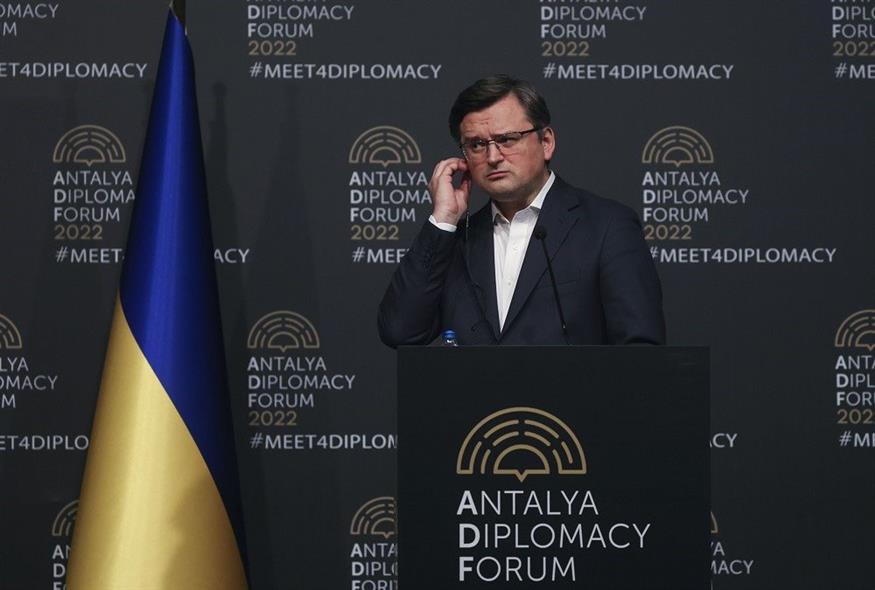 Ο ουκρανός ΥΠΕΞ, Ντμίτρο Κουλέμπα (Associated Press)