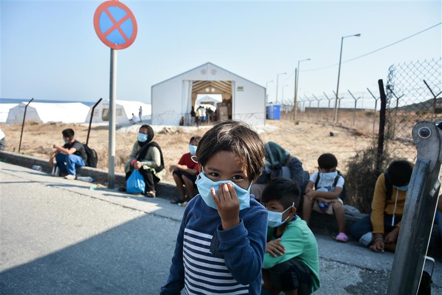 Προσφυγόπουλα στη Λέσβο/Copyright: Eurokinissi