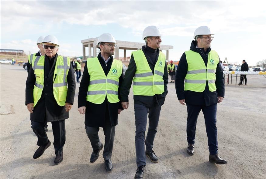 Ο Κυριάκος Μητσοτάκης στον Έβρο (ΔΗΜΗΤΡΗΣ ΠΑΠΑΜΗΤΣΟΣ/EUROKINISSI)