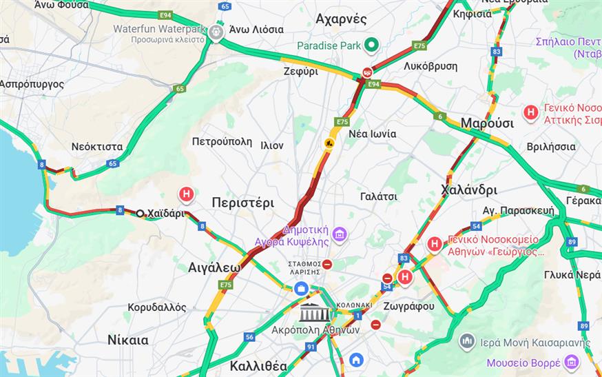 Κίνηση - χάρτης