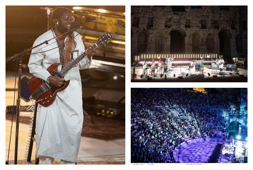 O Michael Kiwanuka στο Ηρώδειο (Copyright: NDP)