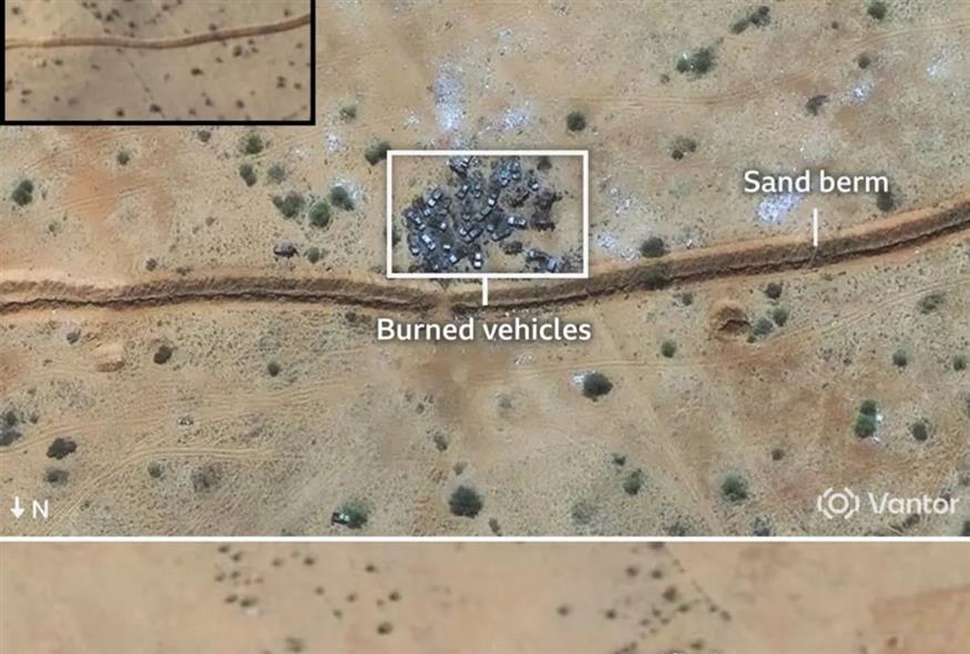 Άλλα στιγμιότυπα που παραπέμπουν σε στοιχεία του μακελειού (BBC) Άλλα στιγμιότυπα που παραπέμπουν σε στοιχεία του μακελειού (BBC)