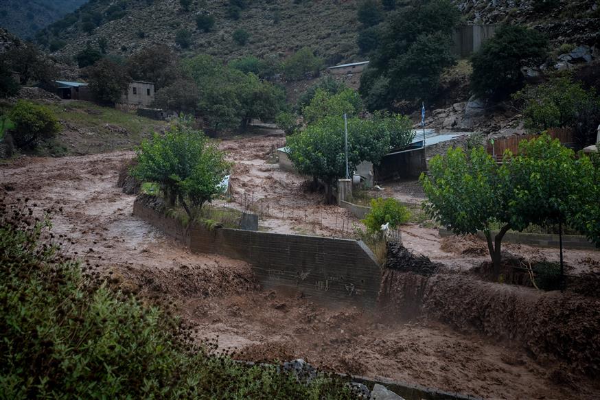 Κρήτη, εικόνα από την κακοκαιρία (ΑΝΤΩΝΗΣ ΖΟΥΡΙΔΑΚΗΣ/EUROKINISSI)
