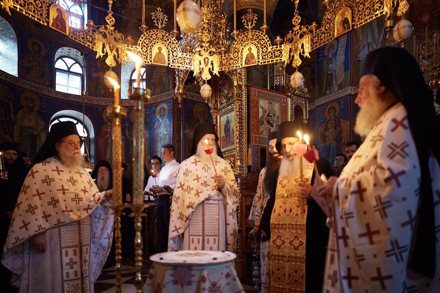 Ο Πρωθυπουργός επισκέφτηκε τις Μονές Βατοπαιδίου, Ιβήρων και Ξενοφώντος (ΕUROKINISSI)