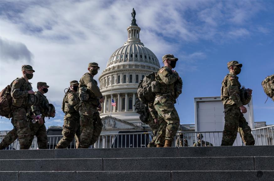 Η Εθνοφρουρά στο Καπιτώλιο/Copyright: AP Images