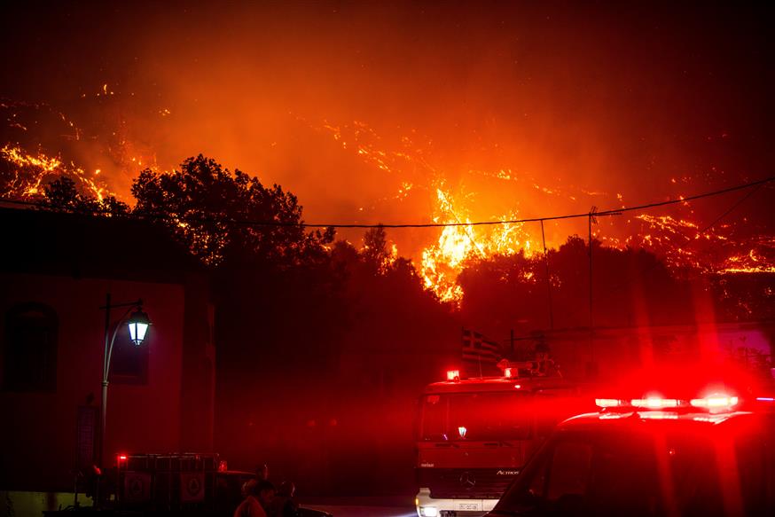Mεγάλη φωτιά στην Ηλεία (EUROKINISSI)