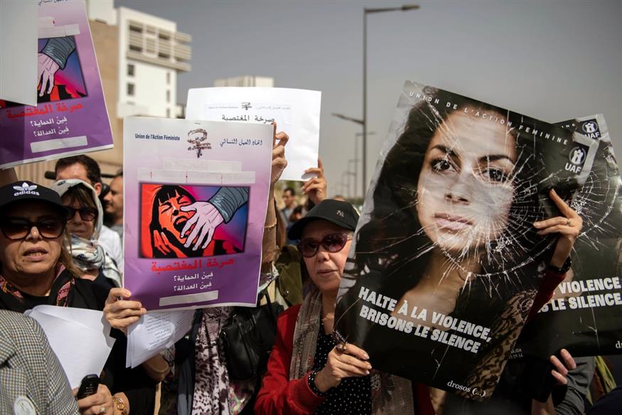 Διαμαρτυρία για βιασμό 11χρονης στο Μαρόκο (AP Photo)