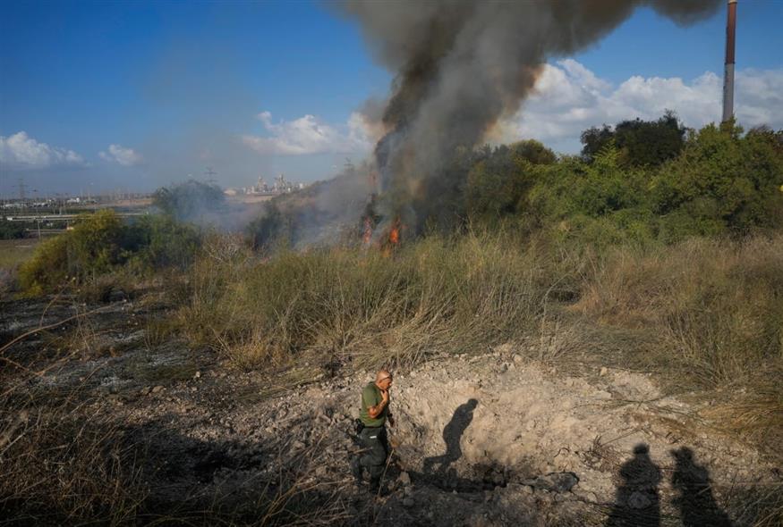 Οι Χούθι ανέλαβαν την ευθύνη για το πυραυλικό χτύπημα στο Ισραήλ (AP Photo/Ohad Zwigenberg)