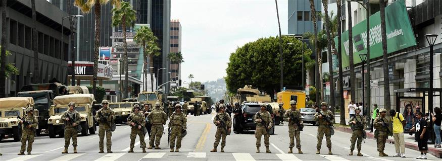 Η εθνοφρουρά στους δρόμους του Λος Άντζελες(Ap)