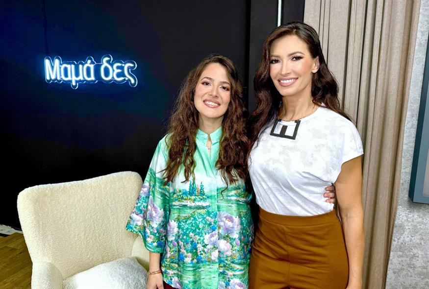 Η Μάρα Δαρμουσλή με τη Λήδα Μανιατάκου