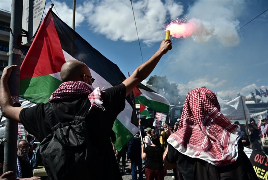 Πορεία υπέρ της Παλαιστίνης για τα 77 χρόνια από τη Νάκμπα