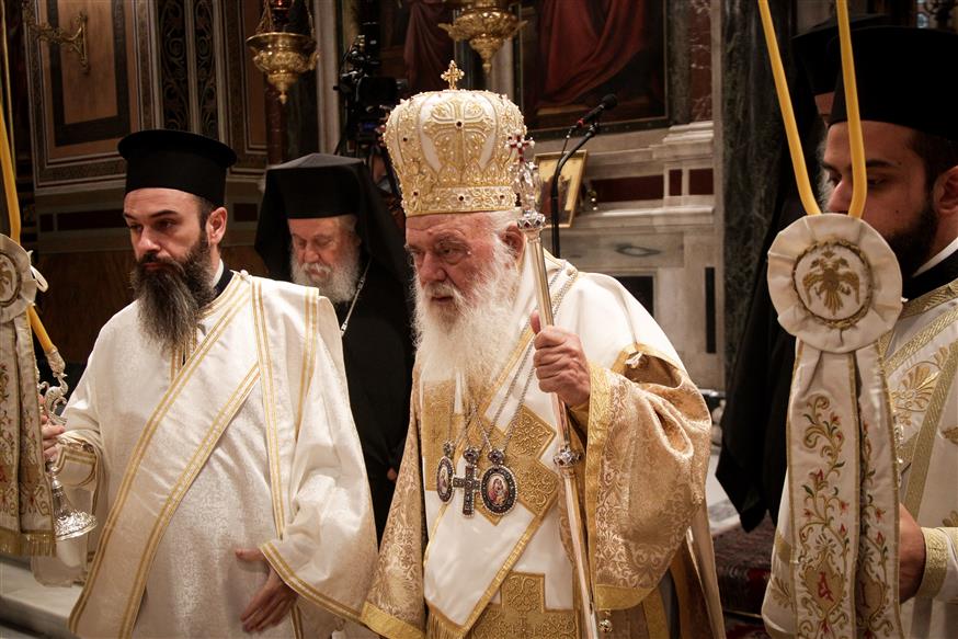 Ο Αρχιεπίσκοπος Ιερώνυμος (copyright: Eurokinissi)