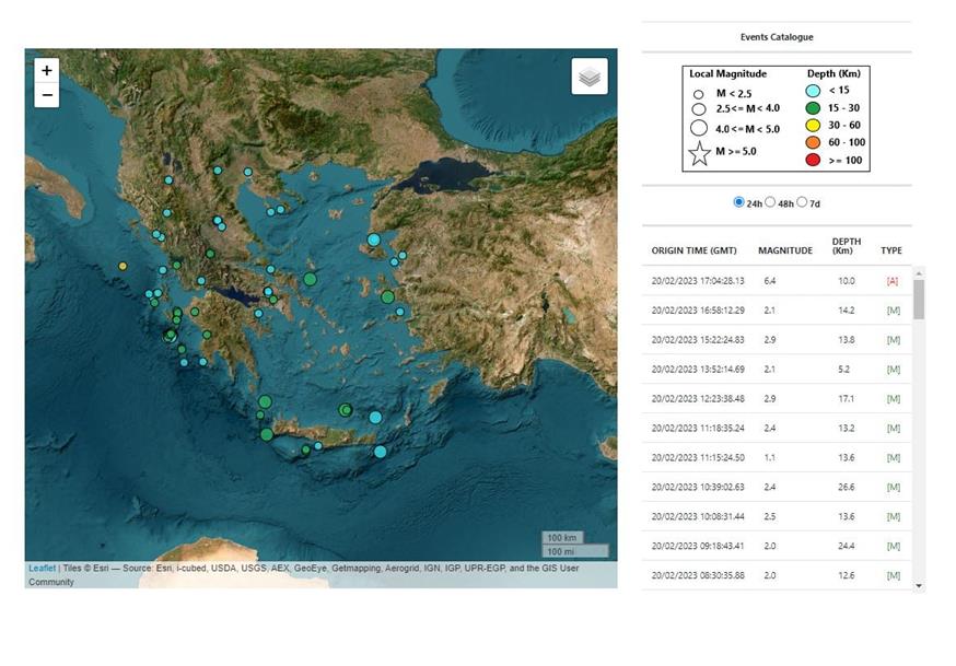 σεισμός - Μεσόγειος