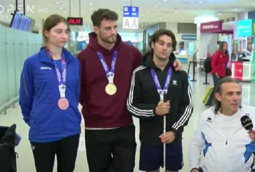 Οι Παραολυμπιονίκες Γκαβέλας, Χρυσάφης και Μανθοπούλου