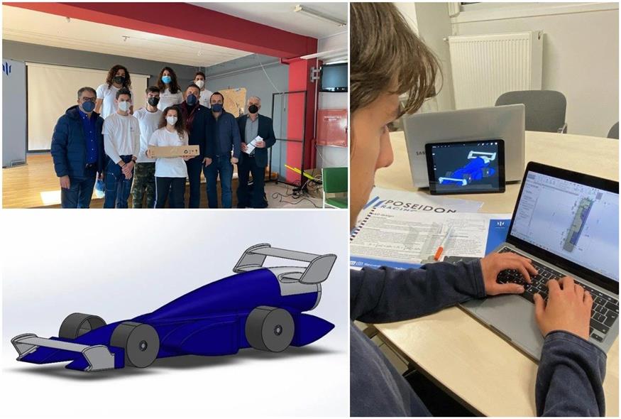 Οι μαθητές του 4ου Λυκείου Παλαιού Φαλήρου εργάζονται για να κατασκευάσουν μινιατούρα μονοθεσίου της Formula 1